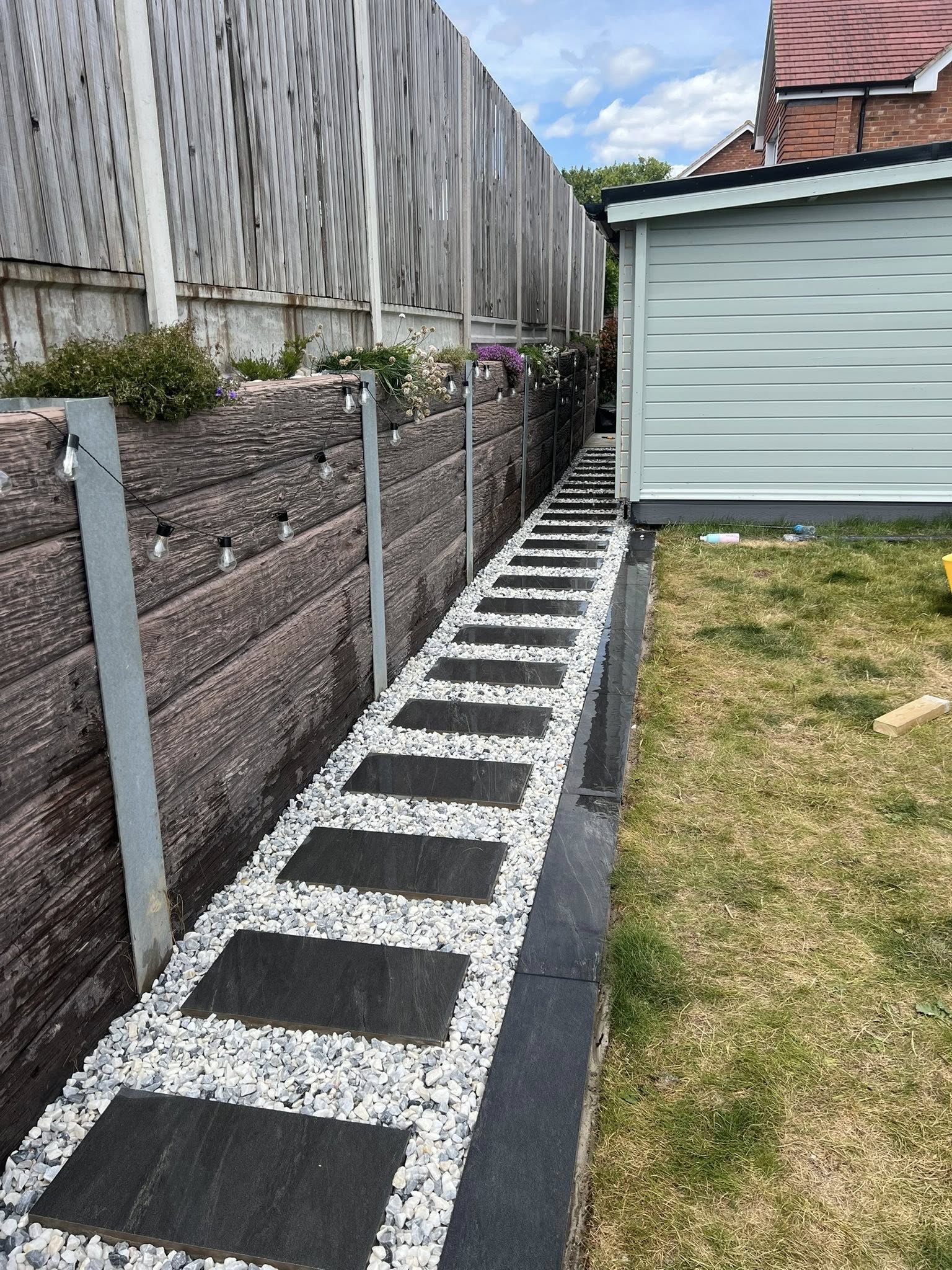 Decking installation and gravel path Dover, Kent