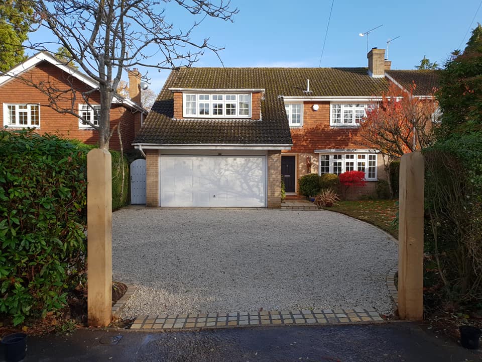 Gravel driveway